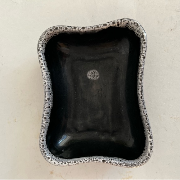 Vintage Beauceware Ceramic Small Bowl Decor Black White #678 Canada - Picture 7 of 11